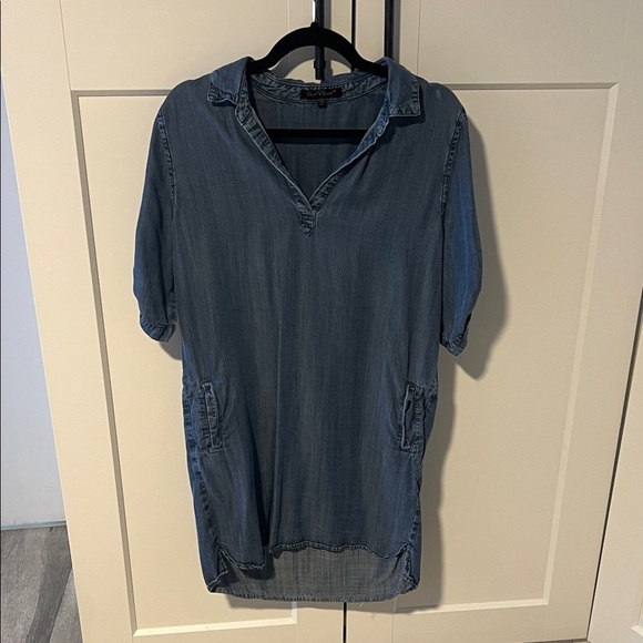 Velvet Heart Denim Blue Mini Dress - Picture 1 of 3